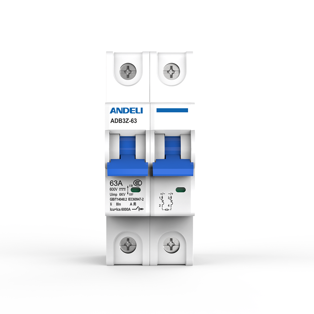 ANDELI ADB3Z-63 DC MCB 600V 2P 6kA