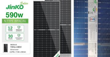 Jinko 590W N-Type Monocrystalline Solar Panel - SurjoX
