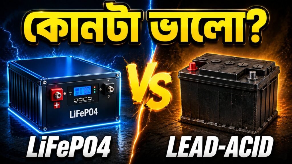 LiFePO4 লিথিয়াম নাকি লেড-অ্যাসিড ব্যাটারি — কোনটি ভালো তার তুলনা