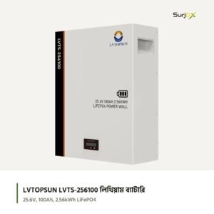 LVTOPSUN LVTS-256100 ২৫.৬ ভোল্ট ১০০Ah LiFePO4 লিথিয়াম ব্যাটারি