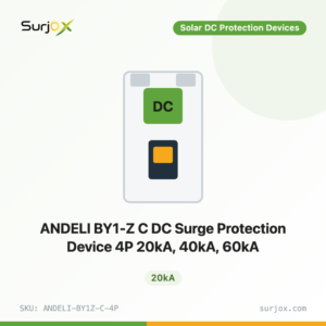 ANDELI BY1-Z C DC Surge Protection Device 4P 20kA, 40kA, 60kA