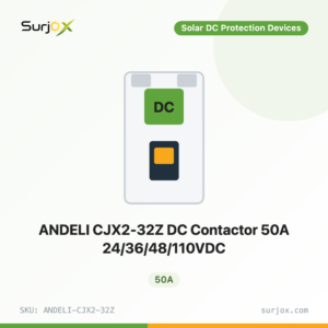 ANDELI CJX2-32Z DC Contactor 50A 24/36/48/110VDC