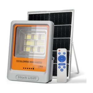 GLOWRAY MAX GM 200 সোলার ফ্লাডলাইট, আলাদা সোলার প্যানেল ও রিমোটসহ