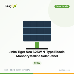 Jinko Tiger Neo 625W N-Type Bifacial Monocrystalline Solar Panel