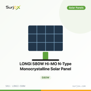 LONGi 580W Hi-MO N-Type Monocrystalline Solar Panel