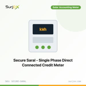Secure Saral - Single Phase Direct Connected Credit Meter