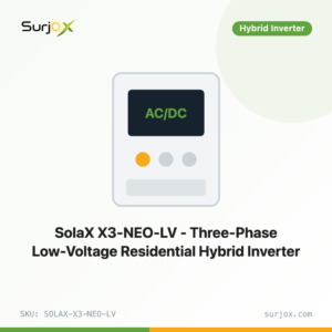 SolaX X3-NEO-LV - Three-Phase Low-Voltage Residential Hybrid Inverter