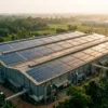 কারখানার ছাদে সোলার প্যানেল, industrial rooftop solar Bangladesh