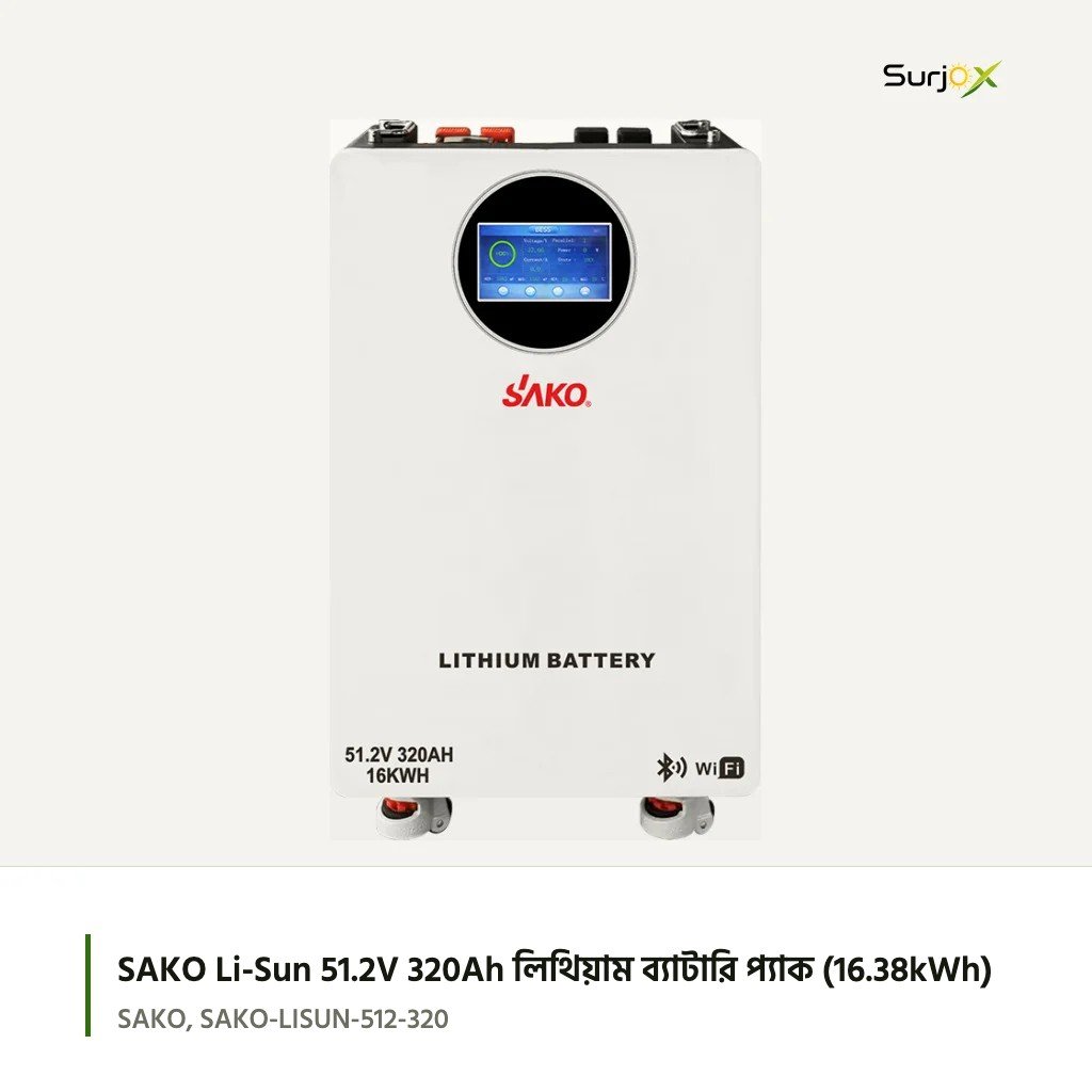 SAKO Li-Sun 51.2V 320Ah লিথিয়াম ব্যাটারি প্যাক: ছবি 1 SAKO Li-Sun 51.2V 320Ah লিথিয়াম ব্যাটারি প্যাক