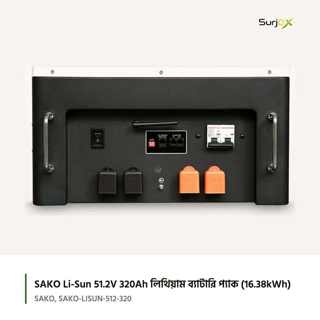 SAKO Li-Sun 51.2V 320Ah লিথিয়াম ব্যাটারি প্যাক: ছবি 3 SAKO Li-Sun 51.2V 320Ah লিথিয়াম ব্যাটারি প্যাক
