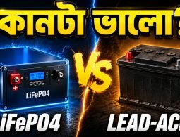 LiFePO4 লিথিয়াম নাকি লেড-অ্যাসিড ব্যাটারি — কোনটি ভালো তার তুলনা